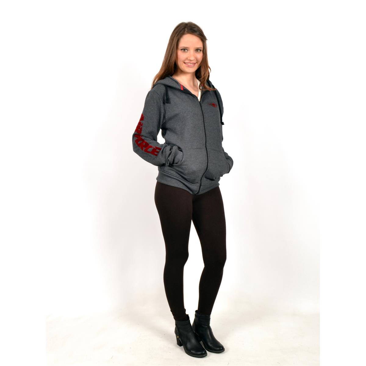 Airforce%20Yün%20Kapşonlu%20Kadın%20Sweatshirt%20-%20Antrasit