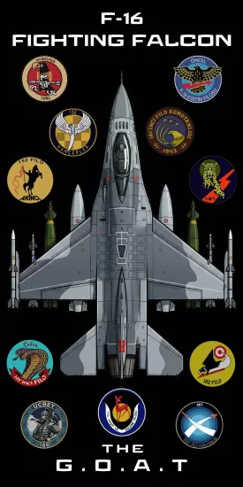 F-16 FIGHTING FALCON PLAJ HAVLUSU