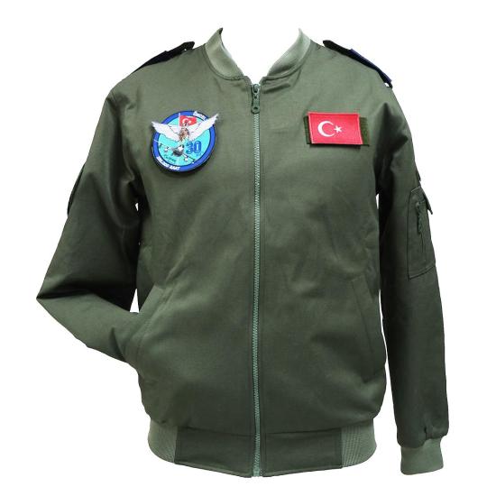 Yetişkin Erkek Pilot Mont - Yeşil