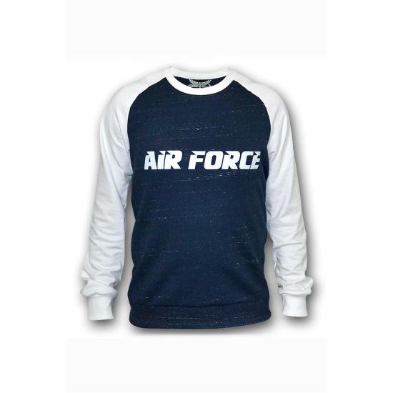Airforce Erkek Uzun Kollu Sweatshirt - Mavi