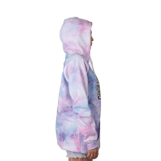 NO UZUN KOLLU KAPŞONLU SWEASHIRT-DIGITAL-RENKLİ