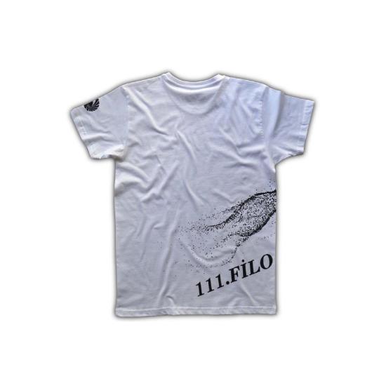 111 Filo Pixels Of The Panthers Erkek Kısa Kollu T-shirt - Beyaz