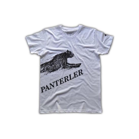 111 Filo Pixels Of The Panthers Kadın Kısa Kollu T-shirt - Beyaz