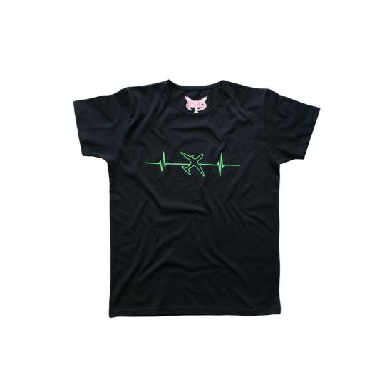 Rithym Of The Heart Kısa Kollu Erkek T-shirt Siyah