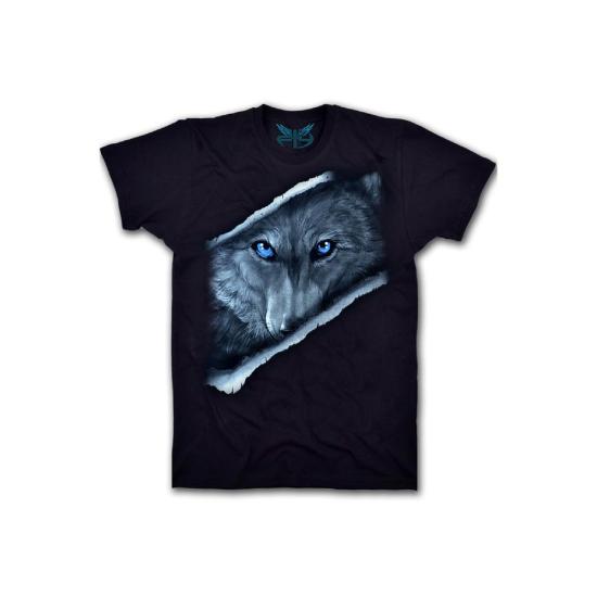 İçindeki Kurt Erkek Kısa Kollu T-shirt - Siyah