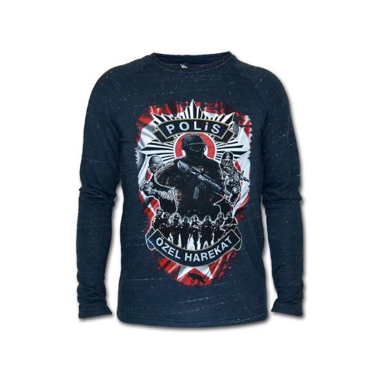 Polis Özel Harekat Erkek Uzun Kollu Sweatshirt - Lacivert