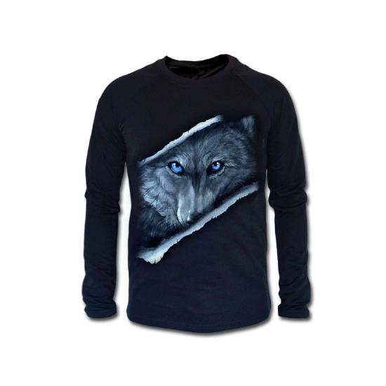 İçindeki Kurt Kadın Uzun Kollu Sweatshirt - Siyah