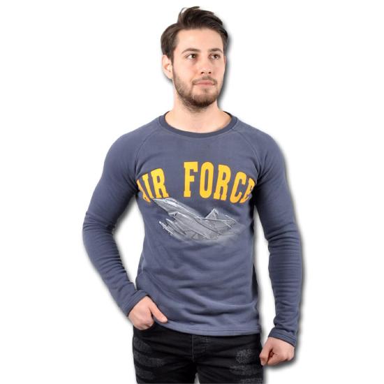 Airforce Klasik Erkek Uzun Kollu Sweatshirt - Lacivert