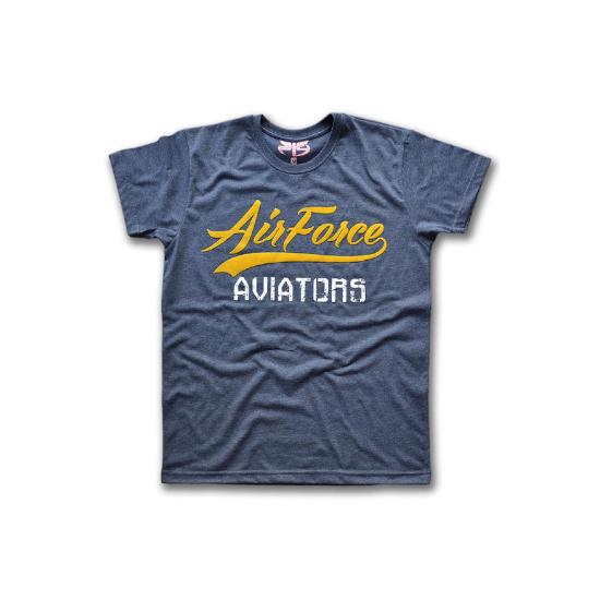 Aviator Erkek Kısa Kollu T-shirt - Mavi