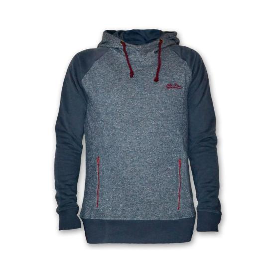 Airforce Yüksek Kapşonlu Erkek Sweatshirt - 3 - İndigo Mavi
