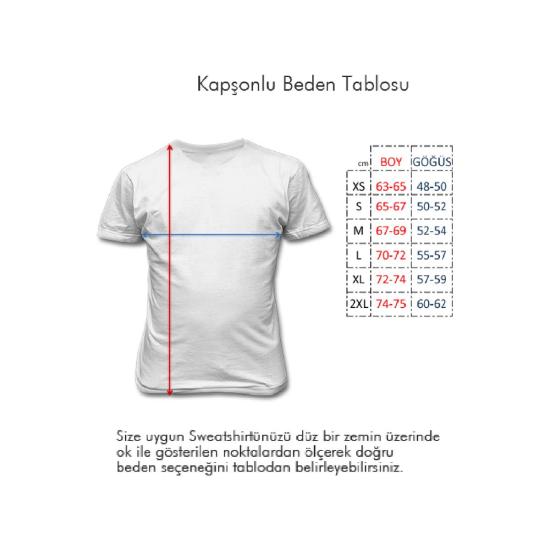 Airforce Yüksek Kapşonlu Sweatshirt Kadın - 3 - İndigo Mavi
