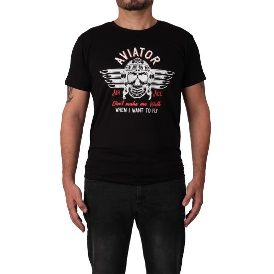 Aviator Air Ace Kısa Kollu Erkek T-shirt - Siyah