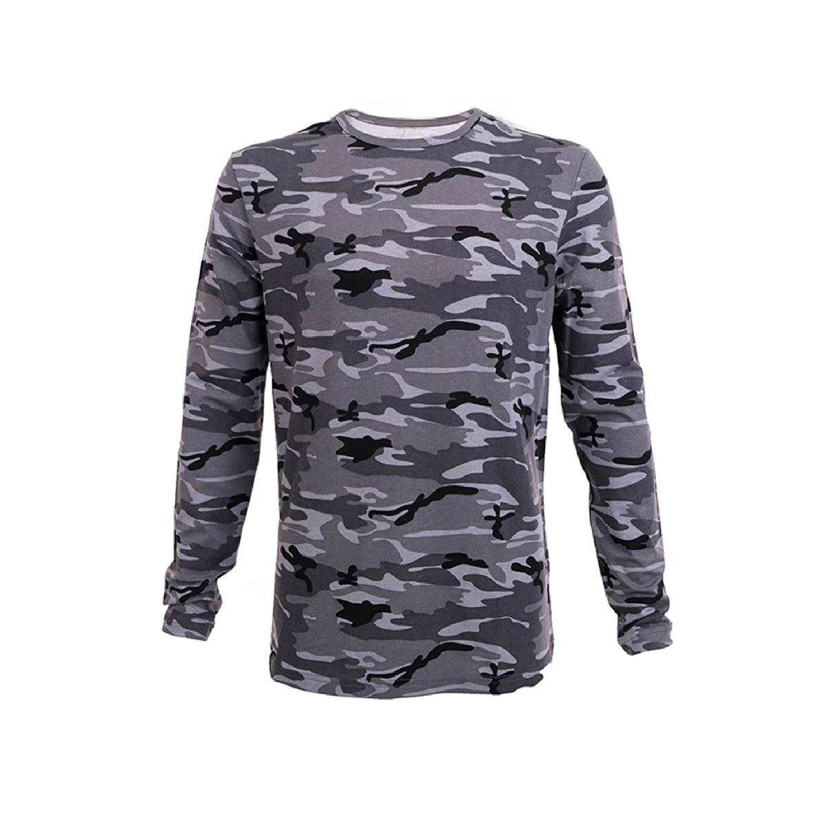 Kamuflaj%20Kadın%20Uzun%20Kollu%20T-Shirt%20-%20Gri