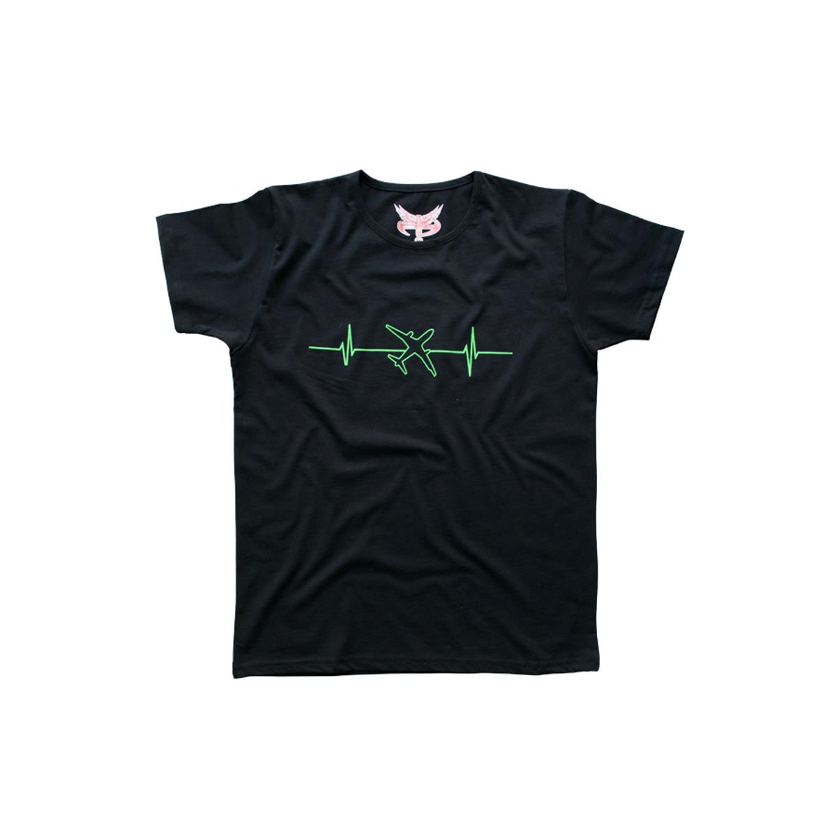 Rithym%20Of%20The%20Heart%20Kısa%20Kollu%20Erkek%20T-shirt%20Siyah