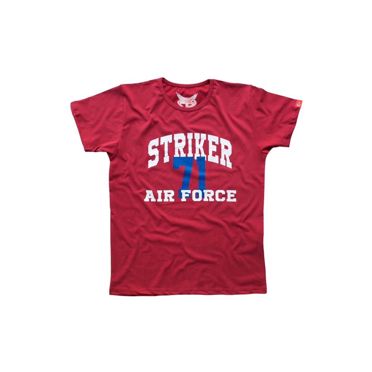Striker%2071%20Erkek%20Kısa%20Kollu%20T-Shirt%20-%20Bordo