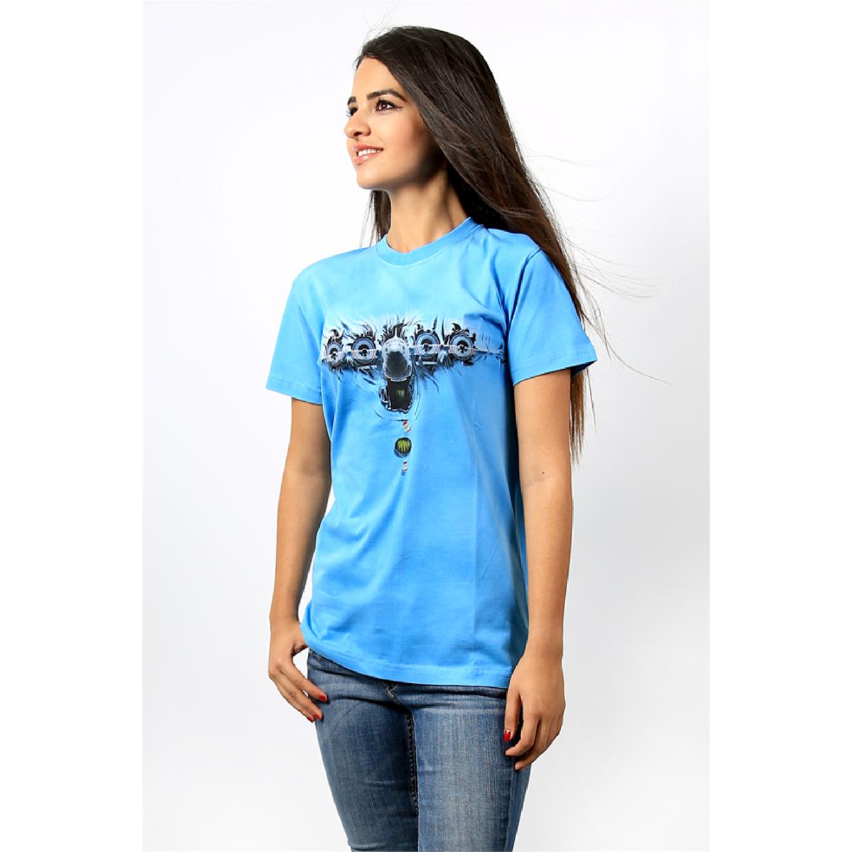 Airdrop%20Erkek%20Kısa%20Kollu%20T-shirt%20-%20Mavi