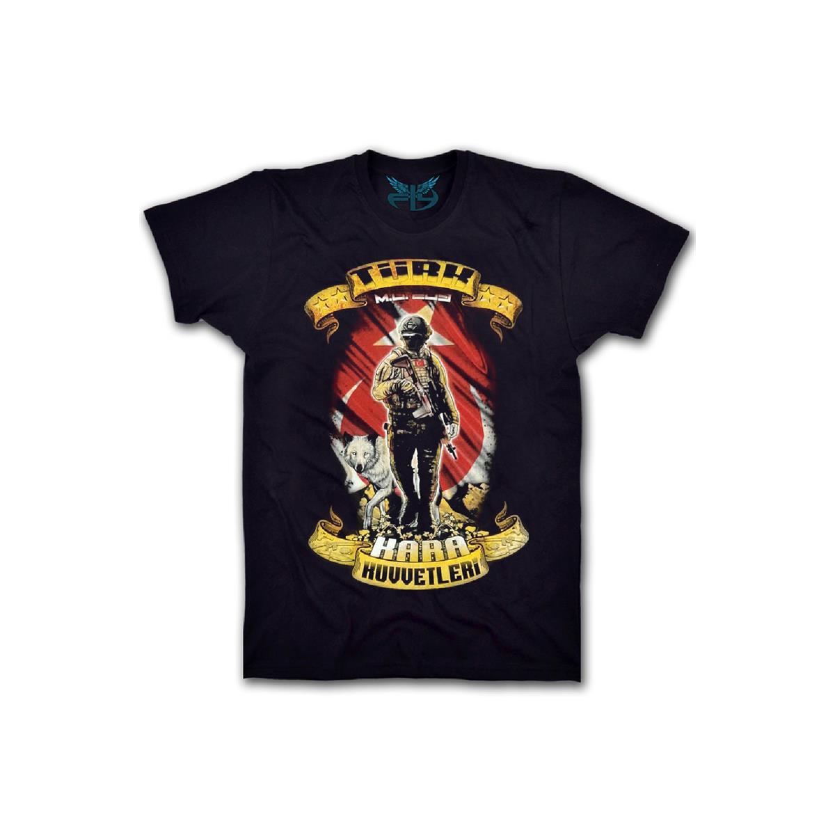 Kara%20Kuvvetleri%20Kadın%20Kısa%20Kollu%20T-shirt%20-%20Siyah