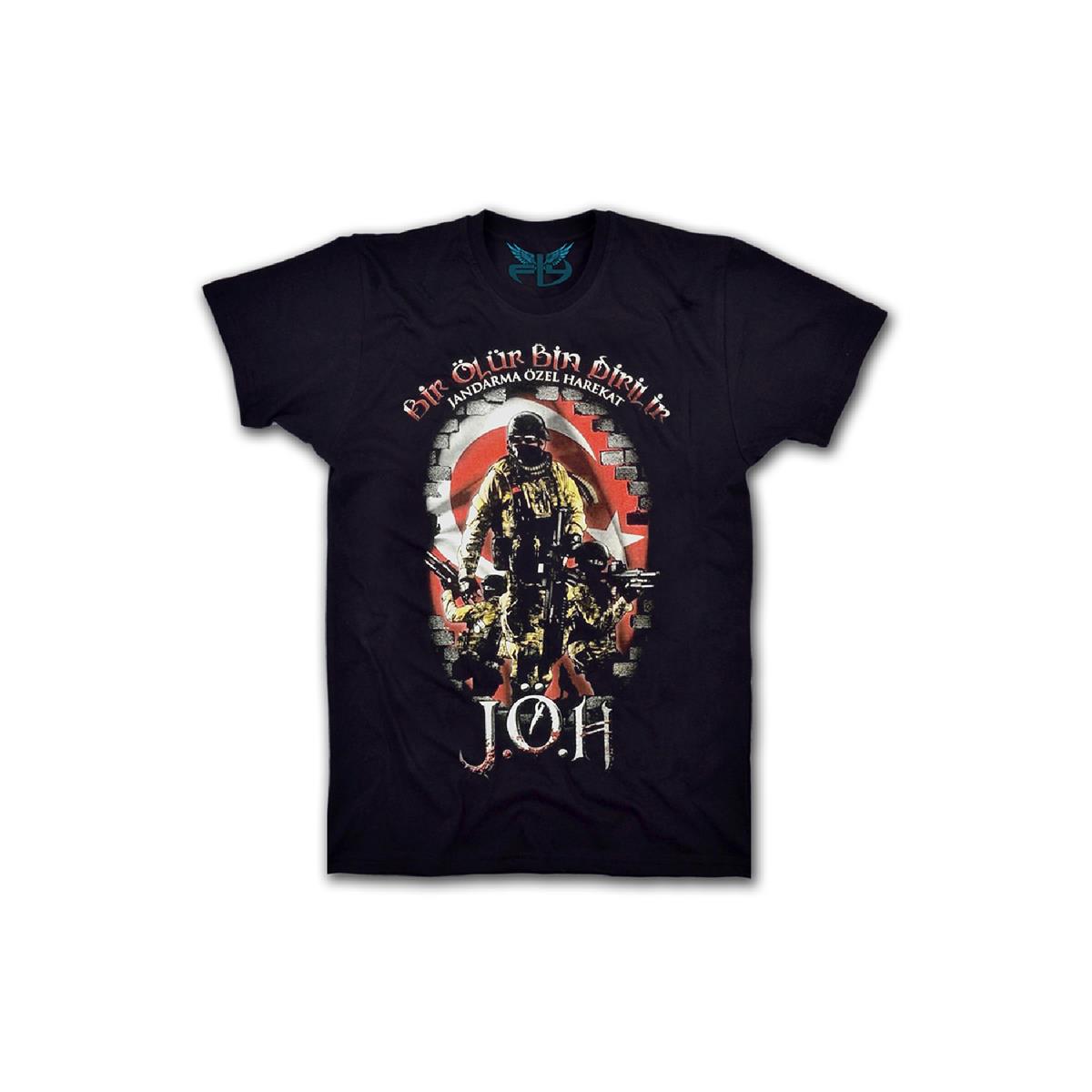 Jandarma%20Özel%20Harekat%20Kadın%20Kısa%20Kollu%20T-shirt%20-%20Siyah