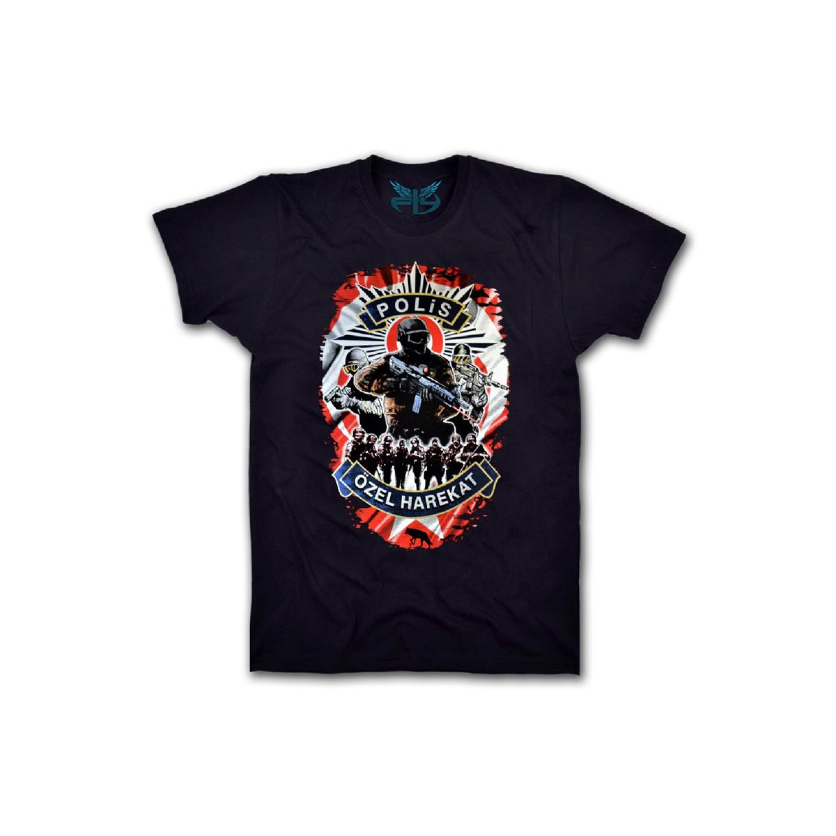 Polis%20Özel%20Harekat%20Kadın%20Kısa%20Kollu%20T-shirt%20-%20Siyah