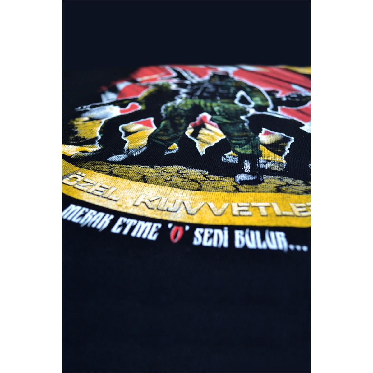 Özel Kuvvetler Erkek Uzun Kollu Sweatshirt - Siyah