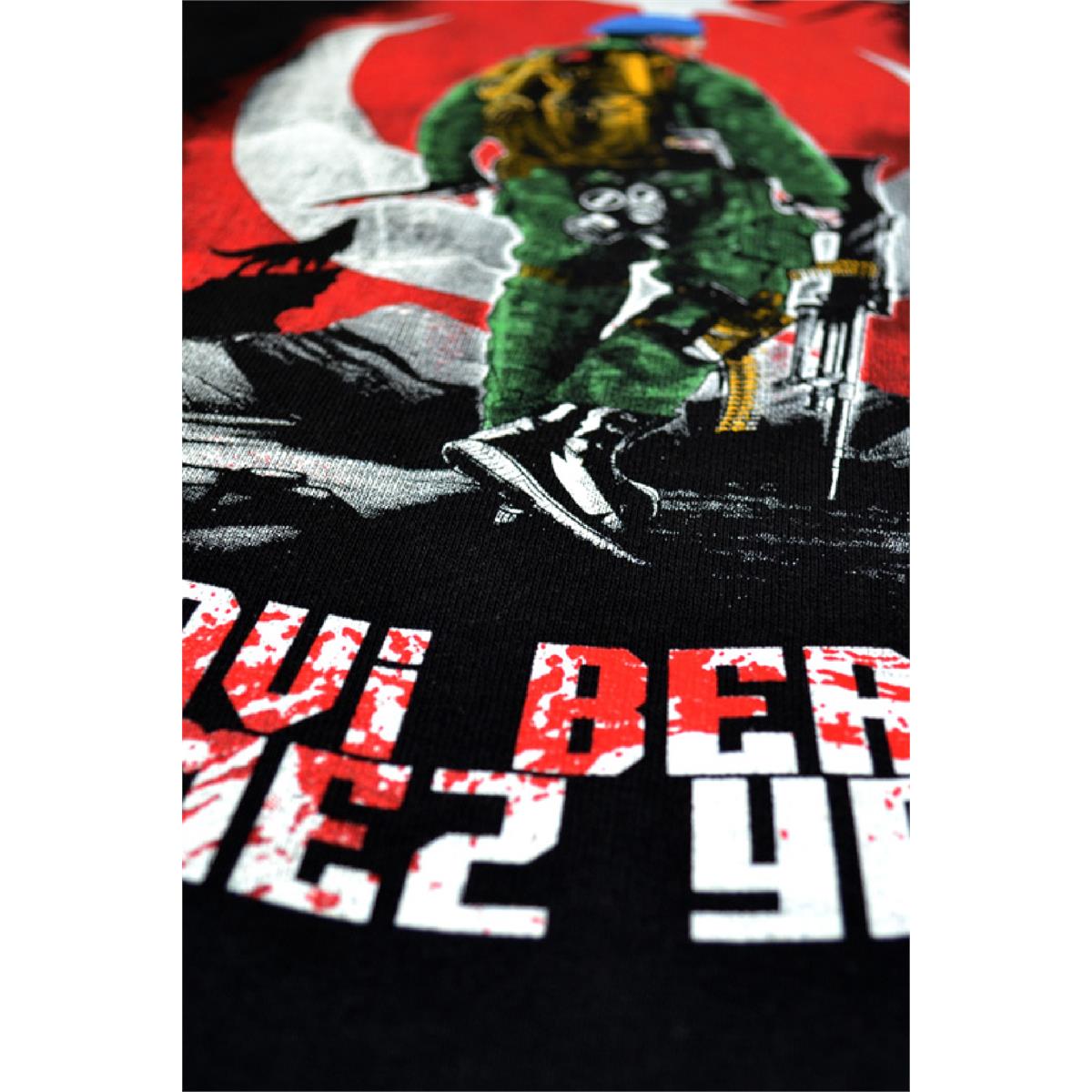 Komando Erkek Uzun Kollu Sweatshirt - Siyah