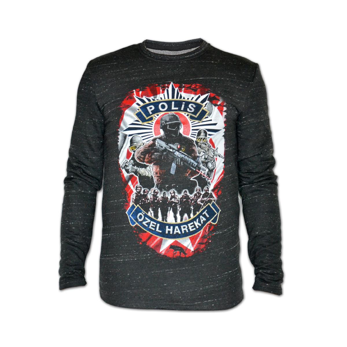 Polis%20Özel%20Harekat%20Kadın%20Uzun%20Kollu%20Sweatshirt%20-%20Antrasit