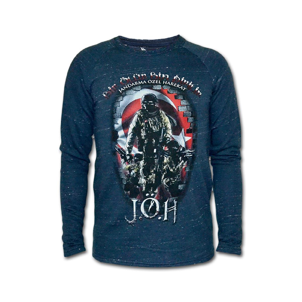 Jandarma Erkek Uzun Kollu Sweatshirt - Lacivert