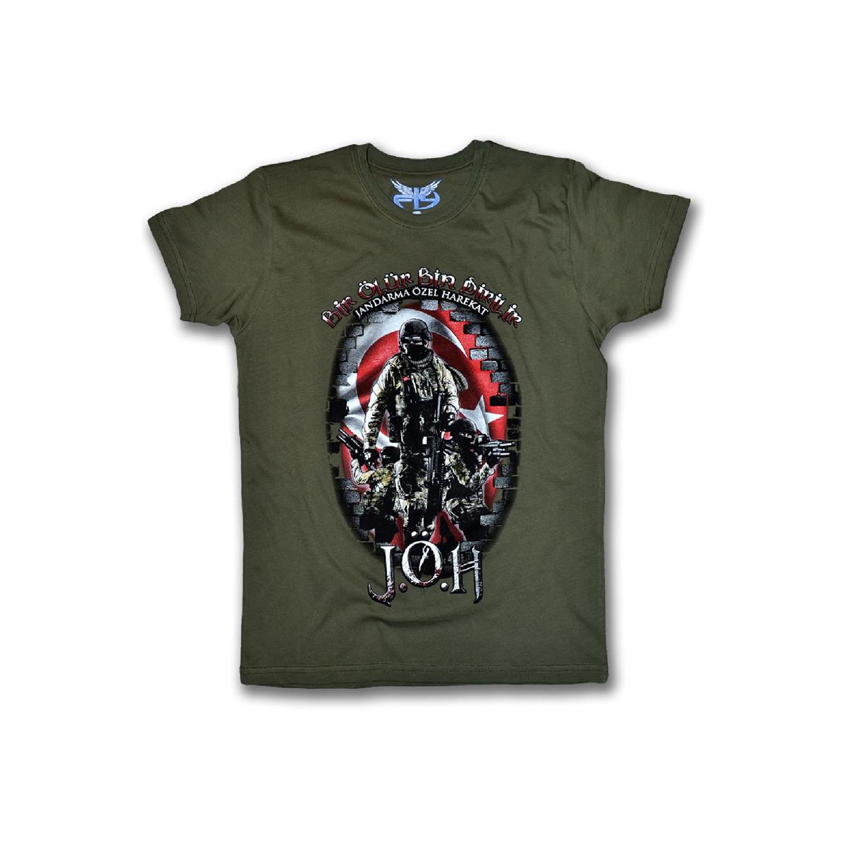 Jandarma%20Özel%20Harekat%20Kadın%20Kısa%20Kollu%20T-shirt%20-%20Haki%20Yeşil