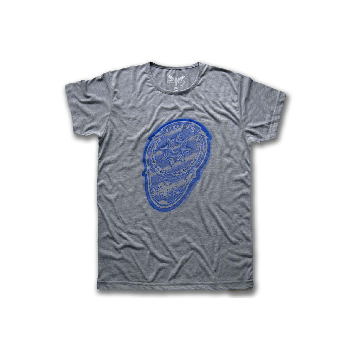 Polis%20Logo%20Kadın%20Kısa%20Kollu%20T-shirt%20-%20Gri