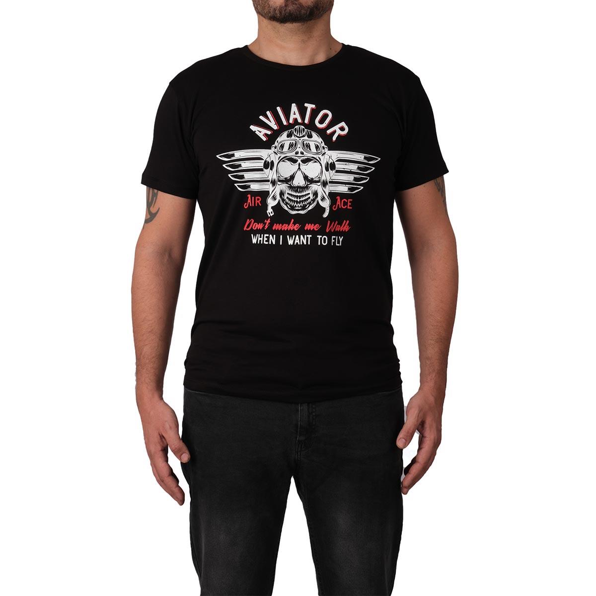 Aviator%20Air%20Ace%20Kısa%20Kollu%20Erkek%20T-shirt%20-%20Siyah