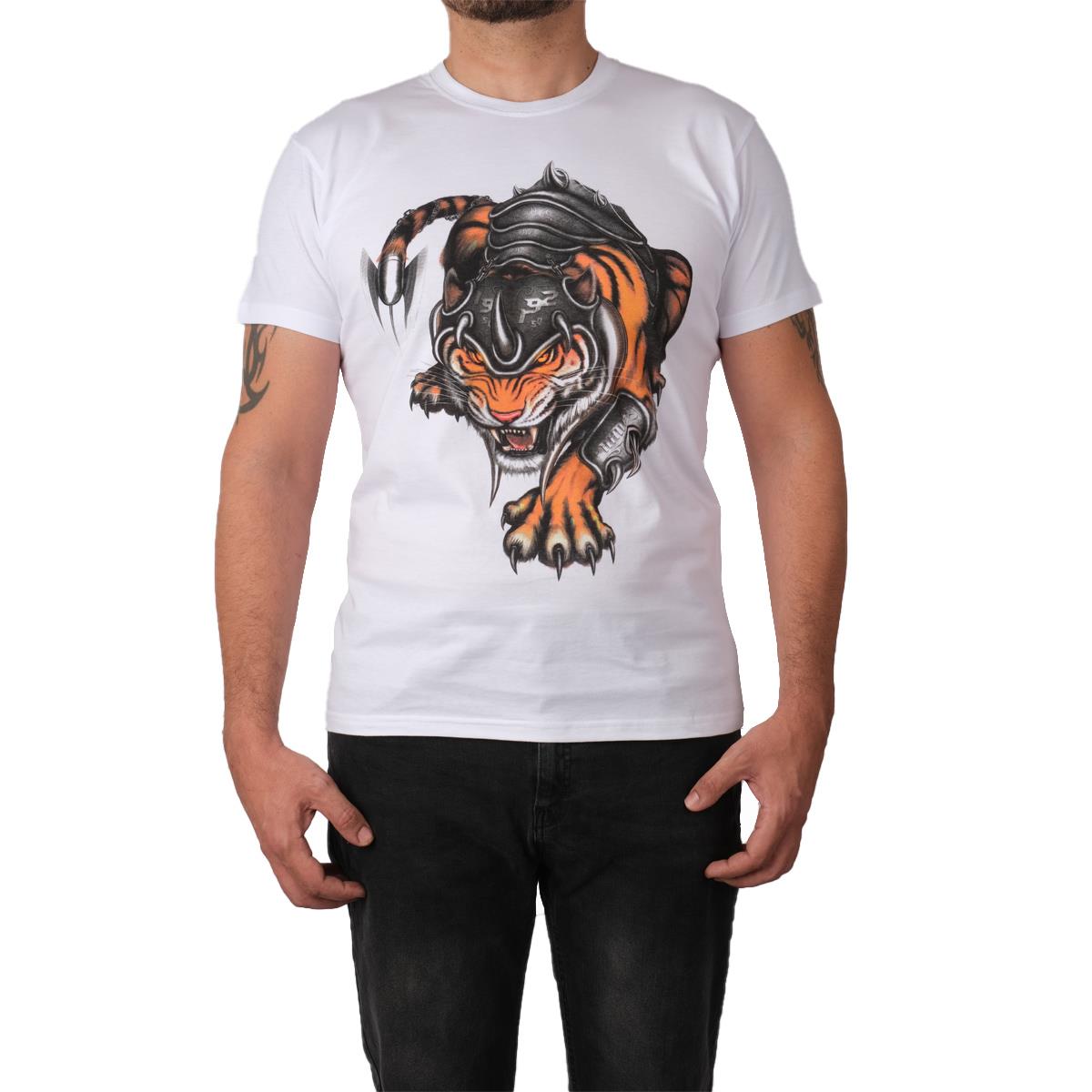 Tiger%20Kısa%20Kollu%20Erkek%20T-shirt%20-%20Beyaz