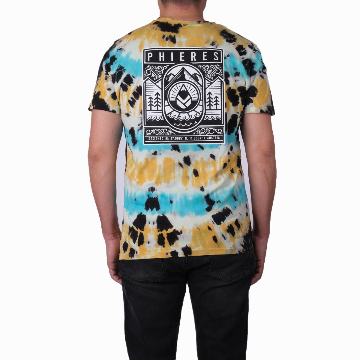 Diomand%20Batik%20Boyama%20Kısa%20Kollu%20Erkek%20T-shirt%20-%20Renkli