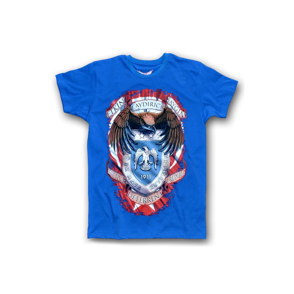 Hava%20Kuvvetleri%20Erkek%20Kısa%20Kollu%20T-shirt%20-%20Mavi