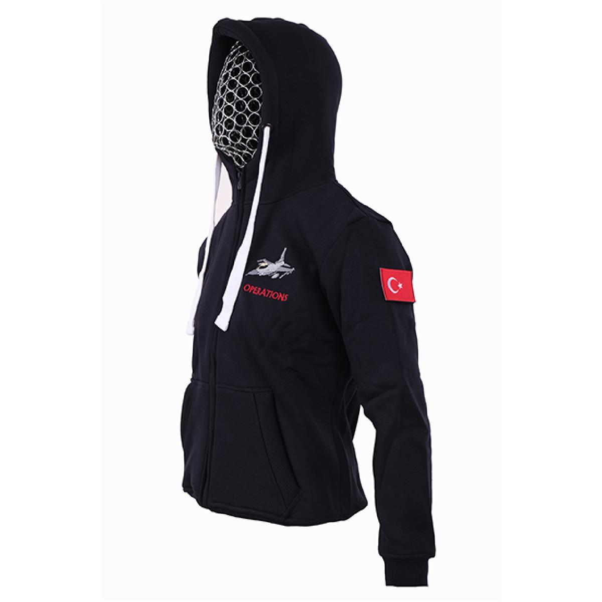 Operation%20Kapşonlu%20Kadın%20Sweatshirt%20-%20Lacivert